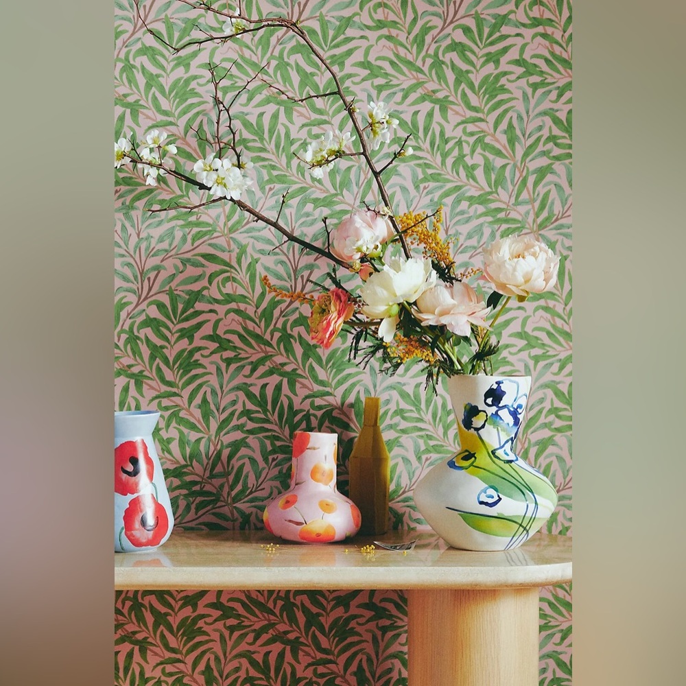 New Anthropologie Home Decor Morris & Co. Willow Boughs Wallpaper Wall Art Mural